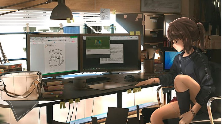 Macam-Macam Anime Bermain Komputer